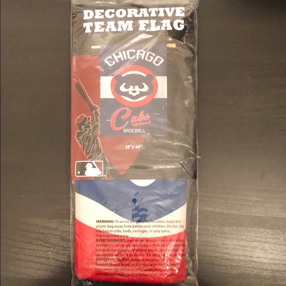 Chicago Cubs 1984 Vintage Linen Garden Flag - Picture 3 of 3